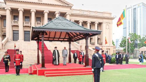 استقبال رسمی رئیس جمهور سریلانکا از دکتر رئیسی